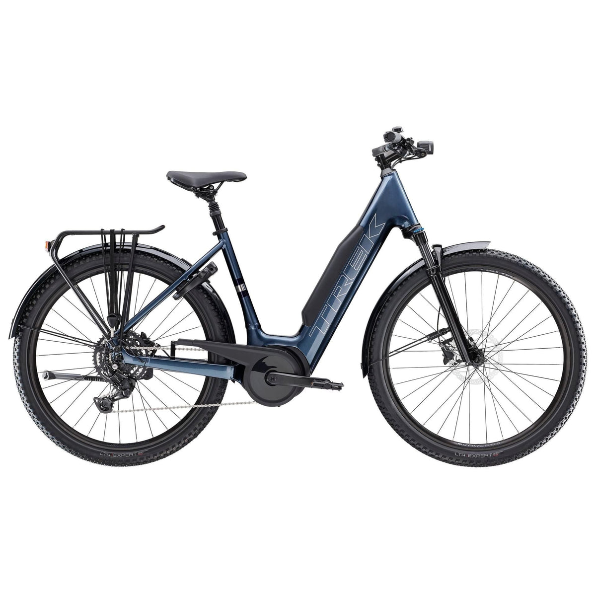 Trek Verve+ 4 Lowstep – sähköhybridipyörä, 75 Nm, 800 Wh