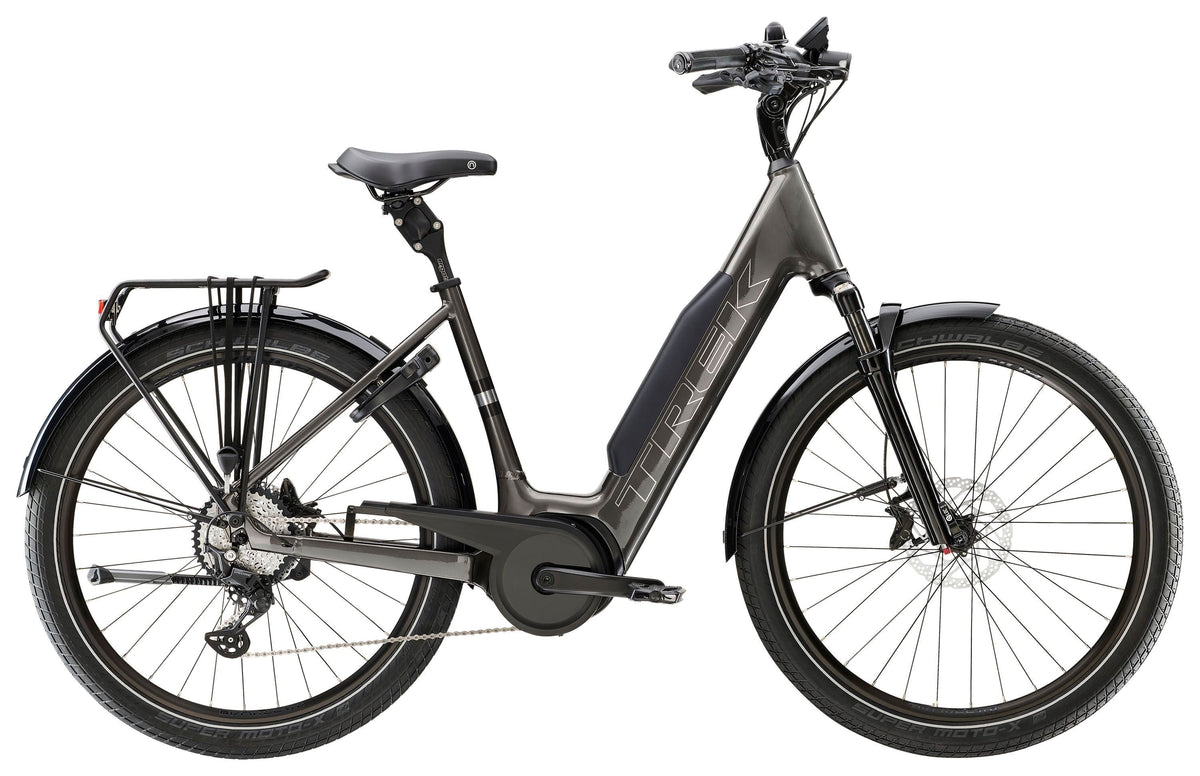 Trek Verve+ 5 Lowstep – sähköhybridipyörä, 75 Nm, 800Wh