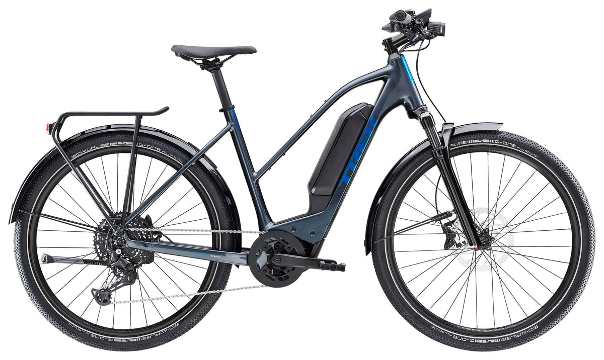Trek Allant+ 6 Stagger – sähköhybridipyörä, 85 Nm, 400 Wh