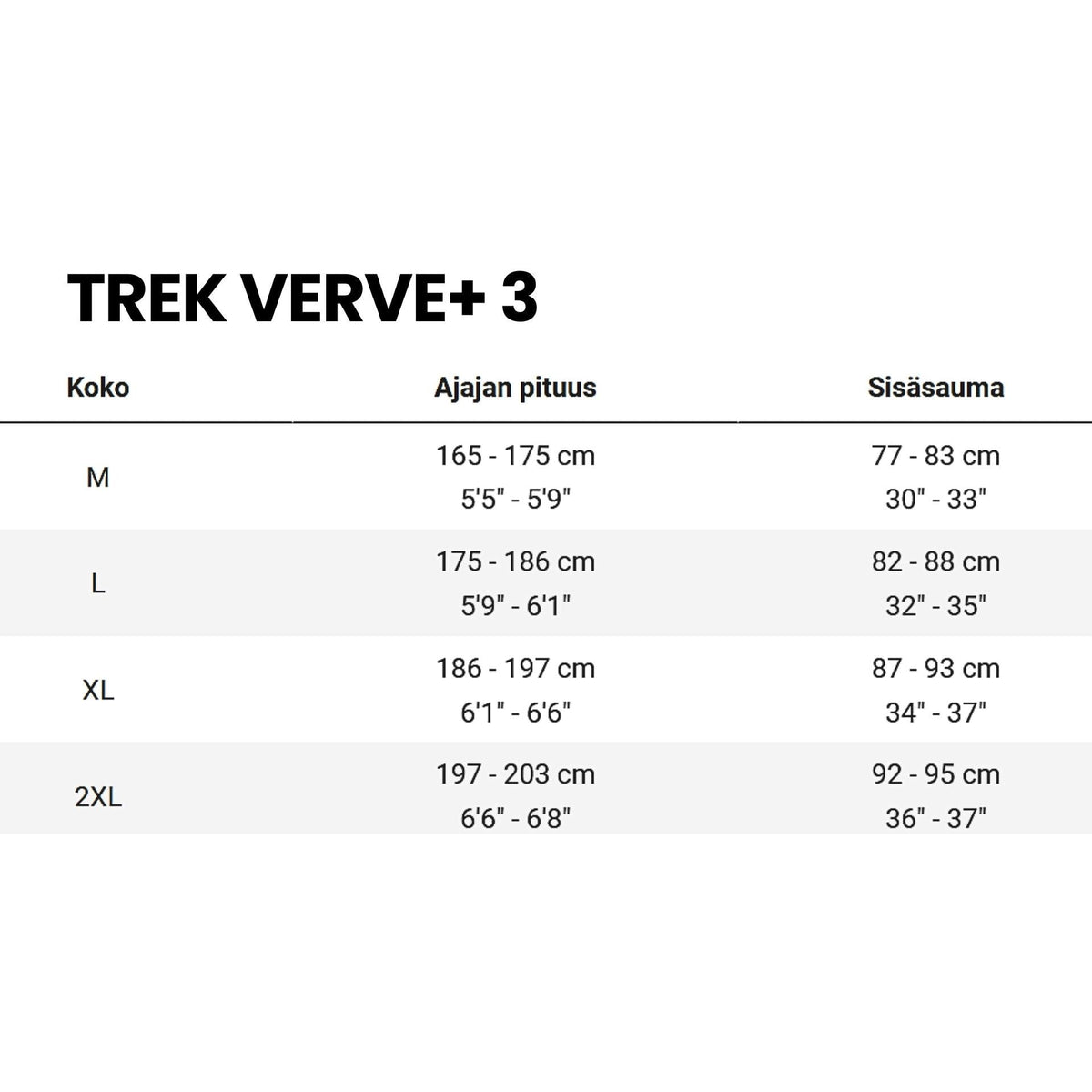 Trek Verve+ 3 – sähköhybridipyörä, 75 Nm, 545 Wh