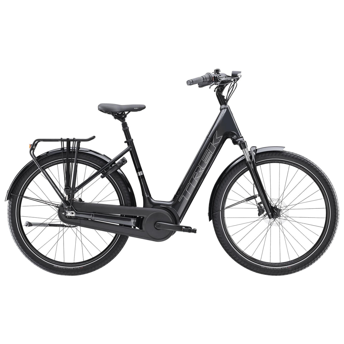Trek District+ 3 Lowstep – sähkökaupunkipyörä, 50 Nm, 800 Wh