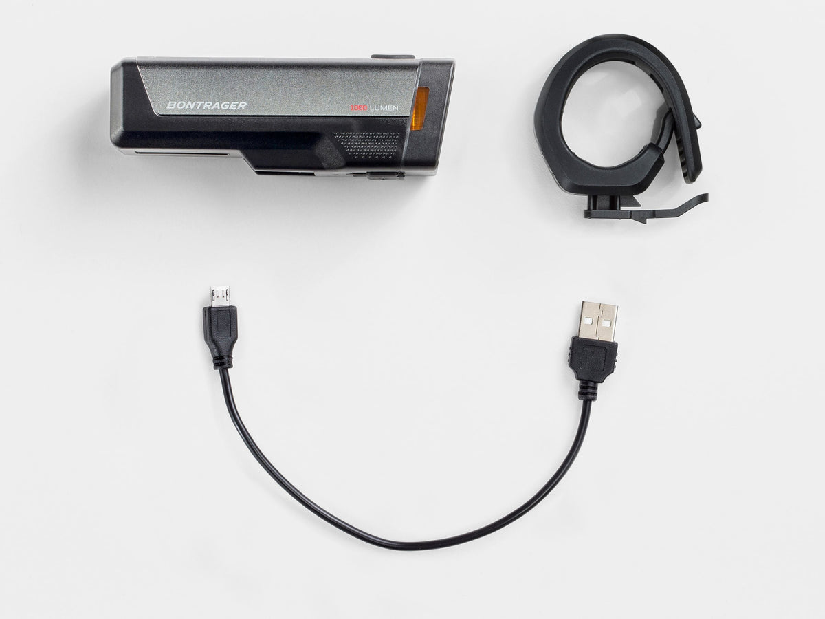 Bontrager Ion Elite R – pyörän etuvalo, 1 000 lm, USB-ladattava
