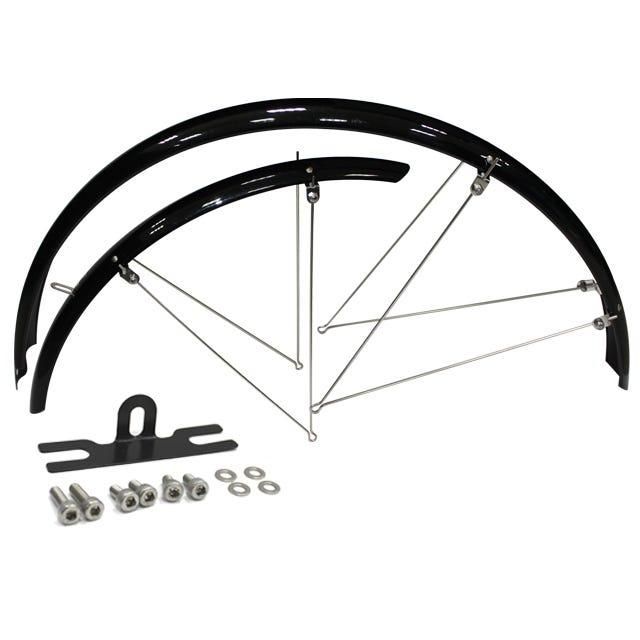 Cavo 28" 45mm Aisallinen Lokasuojasetti – pyörän lokasuojat, ruostumattomat aisat