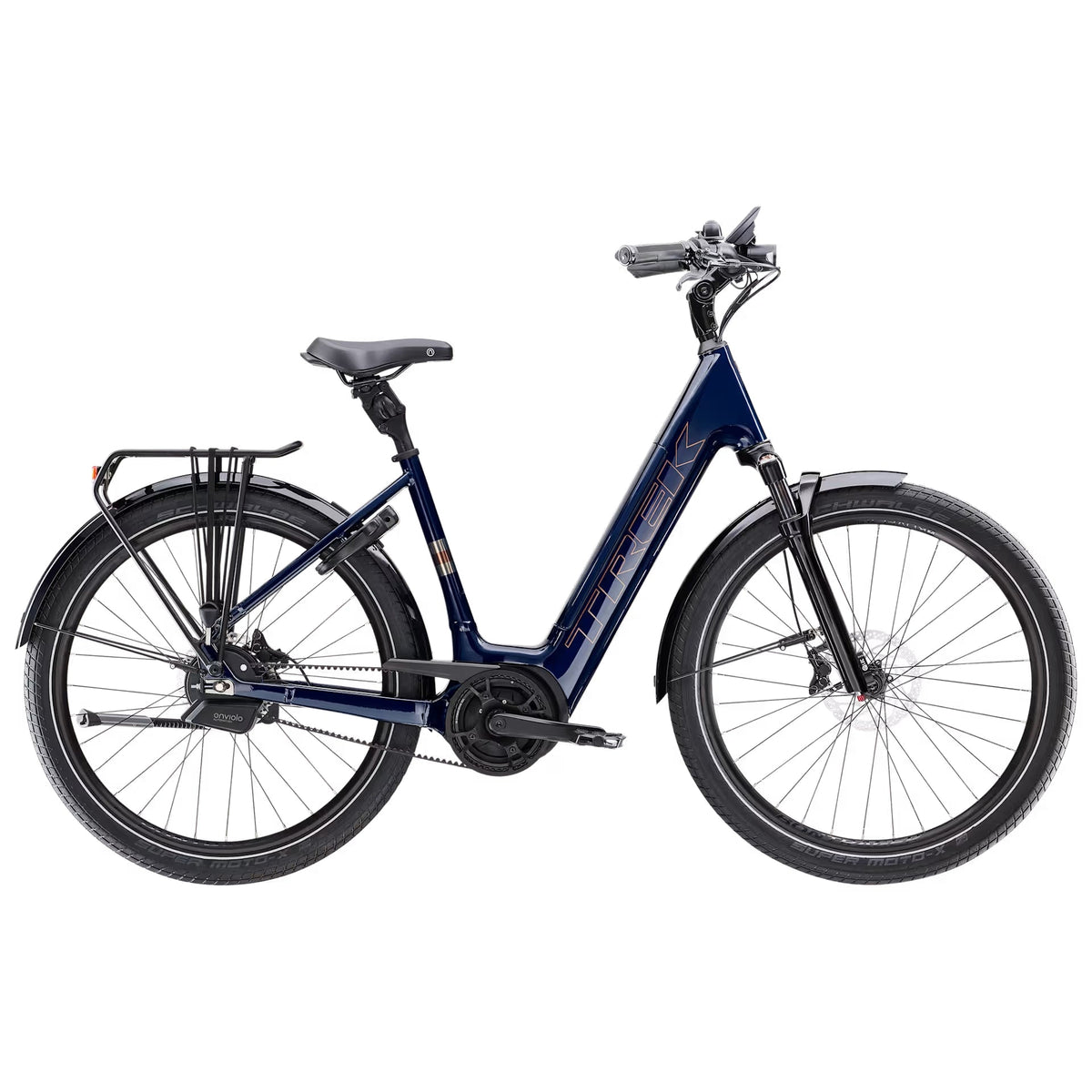 Trek District+ 5 Lowstep – sähkökaupunkipyörä, 75 Nm, 800 Wh