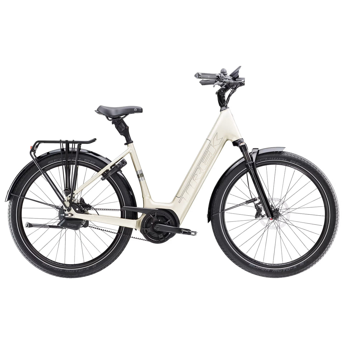 Trek District+ 5 Lowstep – sähkökaupunkipyörä, 75 Nm, 545 Wh