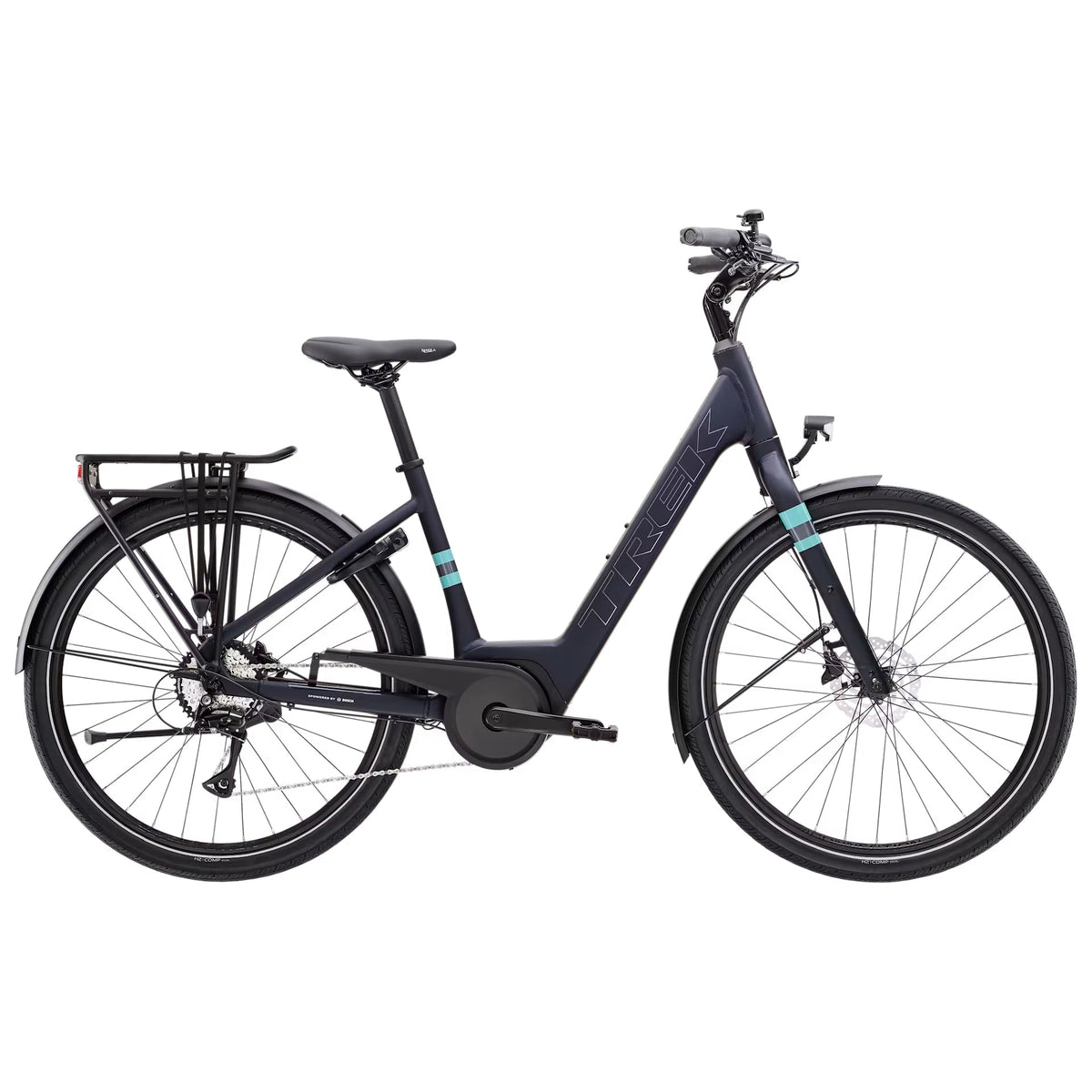 Trek Verve+ 1 Lowstep – sähköhybridipyörä, 40 Nm, 400 Wh